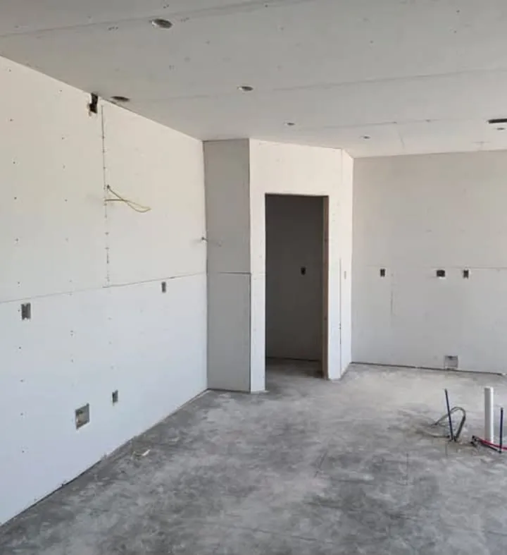 Open room boarded out and ready for texture